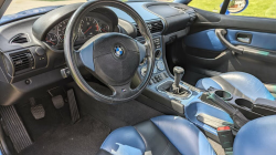 1998 BMW M Roadster in Estoril Blue Metallic over Estoril Blue & Black Nappa