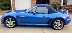 1998 BMW M Roadster in Estoril Blue Metallic over Estoril Blue & Black Nappa