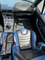 1998 BMW M Roadster in Estoril Blue Metallic over Estoril Blue & Black Nappa