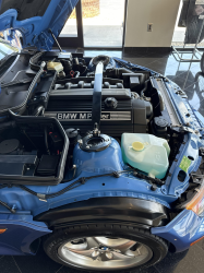 1998 BMW M Roadster in Estoril Blue Metallic over Estoril Blue & Black Nappa