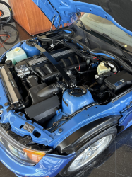 1998 BMW M Roadster in Estoril Blue Metallic over Estoril Blue & Black Nappa