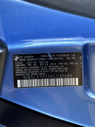 1998 BMW M Roadster in Estoril Blue Metallic over Estoril Blue & Black Nappa