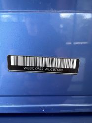 1998 BMW M Roadster in Estoril Blue Metallic over Estoril Blue & Black Nappa
