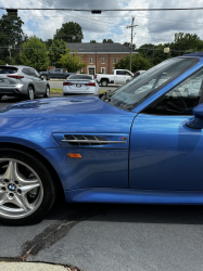 1998 BMW M Roadster in Estoril Blue Metallic over Estoril Blue & Black Nappa