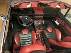 1998 BMW M Roadster in Arctic Silver Metallic over Imola Red & Black Nappa