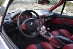 1998 BMW M Roadster in Arctic Silver Metallic over Imola Red & Black Nappa