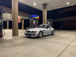 1998 BMW M Roadster in Arctic Silver Metallic over Imola Red & Black Nappa