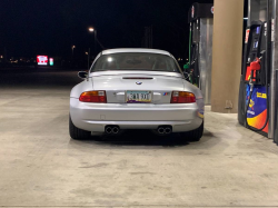 1998 BMW M Roadster in Arctic Silver Metallic over Imola Red & Black Nappa