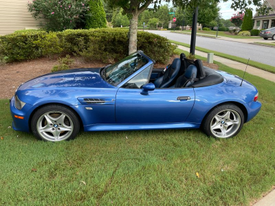 1999 BMW M Roadster in Estoril Blue Metallic over Estoril Blue & Black Nappa