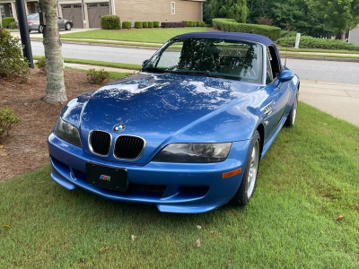 1999 BMW M Roadster in Estoril Blue Metallic over Estoril Blue & Black Nappa