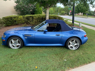 1999 BMW M Roadster in Estoril Blue Metallic over Estoril Blue & Black Nappa