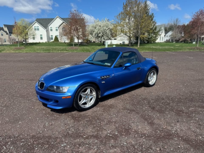1999 BMW M Roadster in Estoril Blue Metallic over Estoril Blue & Black Nappa