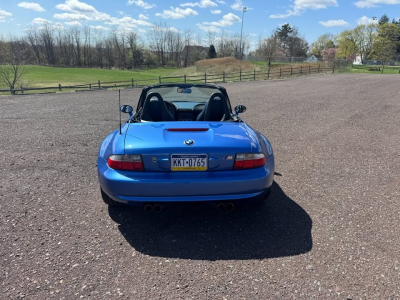 1999 BMW M Roadster in Estoril Blue Metallic over Estoril Blue & Black Nappa