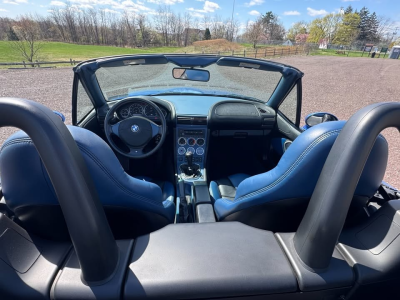 1999 BMW M Roadster in Estoril Blue Metallic over Estoril Blue & Black Nappa