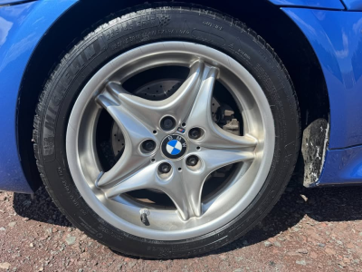 1999 BMW M Roadster in Estoril Blue Metallic over Estoril Blue & Black Nappa
