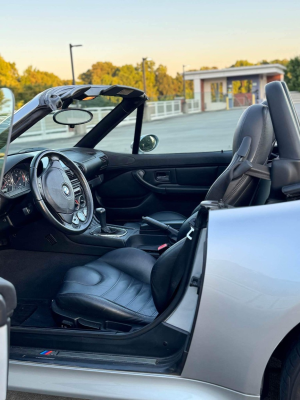 1999 BMW M Roadster in Arctic Silver Metallic over Black Nappa