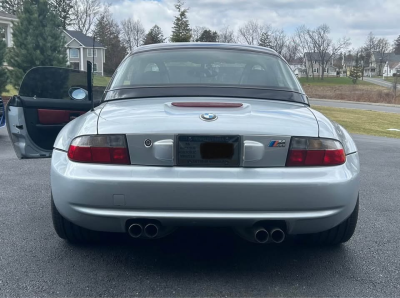 1999 BMW M Roadster in Arctic Silver Metallic over Imola Red & Black Nappa