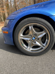1999 BMW M Roadster in Estoril Blue Metallic over Estoril Blue & Black Nappa