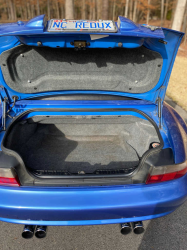1999 BMW M Roadster in Estoril Blue Metallic over Estoril Blue & Black Nappa