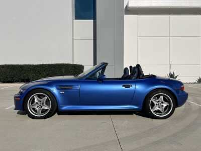 1999 BMW M Roadster in Estoril Blue Metallic over Estoril Blue & Black Nappa