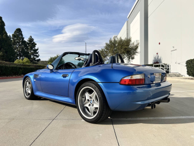 1999 BMW M Roadster in Estoril Blue Metallic over Estoril Blue & Black Nappa