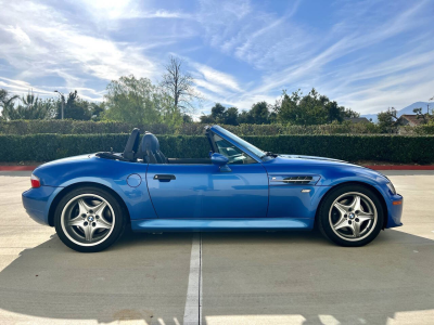 1999 BMW M Roadster in Estoril Blue Metallic over Estoril Blue & Black Nappa