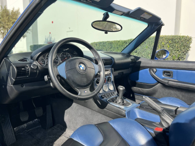 1999 BMW M Roadster in Estoril Blue Metallic over Estoril Blue & Black Nappa