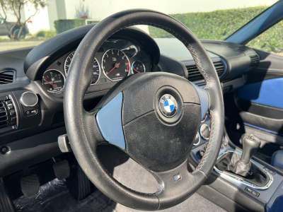 1999 BMW M Roadster in Estoril Blue Metallic over Estoril Blue & Black Nappa