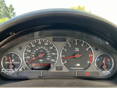 1999 BMW M Roadster in Estoril Blue Metallic over Estoril Blue & Black Nappa