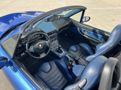 1999 BMW M Roadster in Estoril Blue Metallic over Estoril Blue & Black Nappa