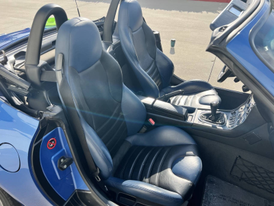 1999 BMW M Roadster in Estoril Blue Metallic over Estoril Blue & Black Nappa