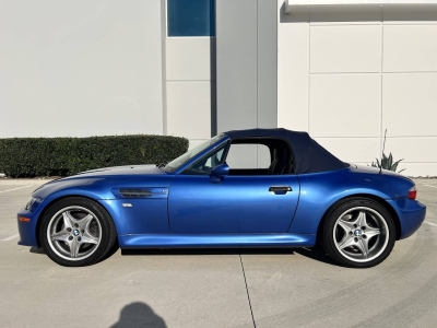 1999 BMW M Roadster in Estoril Blue Metallic over Estoril Blue & Black Nappa