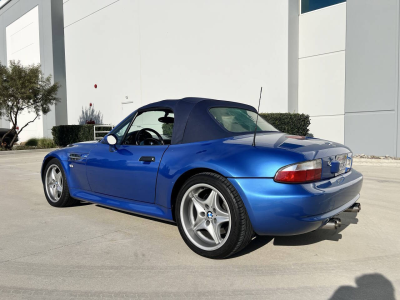 1999 BMW M Roadster in Estoril Blue Metallic over Estoril Blue & Black Nappa