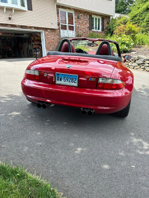 1999 BMW M Roadster in Imola Red 2 over Imola Red & Black Nappa