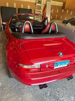 1999 BMW M Roadster in Imola Red 2 over Imola Red & Black Nappa