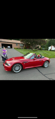 1999 BMW M Roadster in Imola Red 2 over Imola Red & Black Nappa
