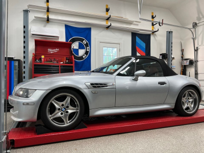 1999 BMW M Roadster in Arctic Silver Metallic over Imola Red & Black Nappa