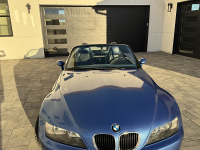 1999 BMW M Roadster in Estoril Blue Metallic over Estoril Blue & Black Nappa