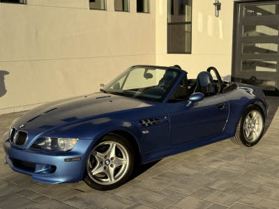 1999 BMW M Roadster in Estoril Blue Metallic over Estoril Blue & Black Nappa