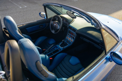1999 BMW M Roadster in Estoril Blue Metallic over Estoril Blue & Black Nappa