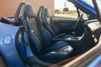1999 BMW M Roadster in Estoril Blue Metallic over Estoril Blue & Black Nappa