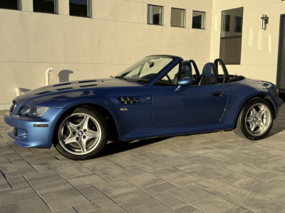 1999 BMW M Roadster in Estoril Blue Metallic over Estoril Blue & Black Nappa