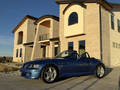 1999 BMW M Roadster in Estoril Blue Metallic over Estoril Blue & Black Nappa