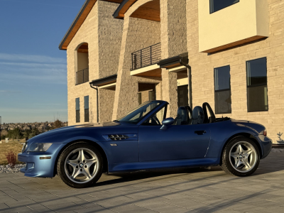 1999 BMW M Roadster in Estoril Blue Metallic over Estoril Blue & Black Nappa