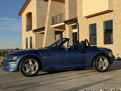 1999 BMW M Roadster in Estoril Blue Metallic over Estoril Blue & Black Nappa