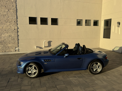 1999 BMW M Roadster in Estoril Blue Metallic over Estoril Blue & Black Nappa