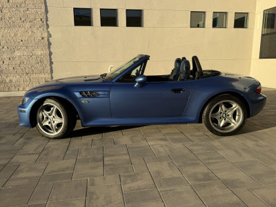 1999 BMW M Roadster in Estoril Blue Metallic over Estoril Blue & Black Nappa