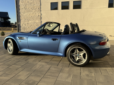 1999 BMW M Roadster in Estoril Blue Metallic over Estoril Blue & Black Nappa
