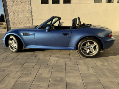 1999 BMW M Roadster in Estoril Blue Metallic over Estoril Blue & Black Nappa