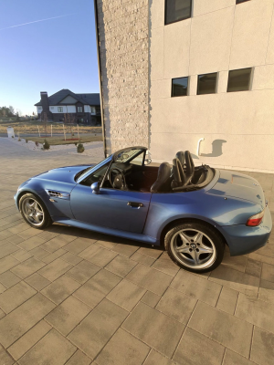 1999 BMW M Roadster in Estoril Blue Metallic over Estoril Blue & Black Nappa